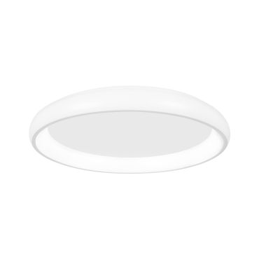 Nova Luce Albi - plafonnier - Ø 41 x 8,5 cm - 32W LED dimmable inclus - blanc