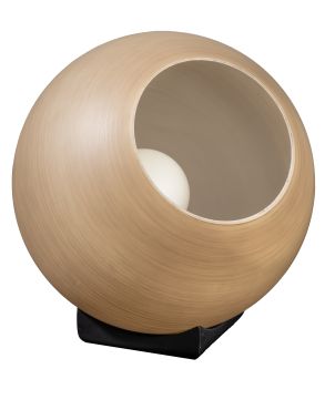 ETH Orb Saturn - lampe de table - Ø 35 x 41 cm - noir et taupe