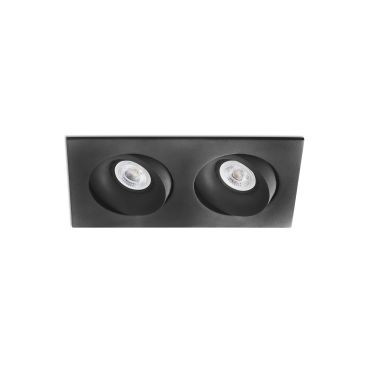 Faro Argon - spot encastrable - 232 x 115 mm, 220 x 102 mm encastrable - noir mat