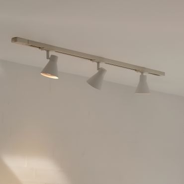 Nordlux Eik Link 3-Kit + 1M Rail - spot sur rail GU10 - Ø 8,5 x 16 cm - blanc