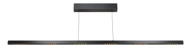 Suspension ETH Sem - 150 x 2 x 150 cm - LED 42W dimmable incluse - commande par mouvement - noir