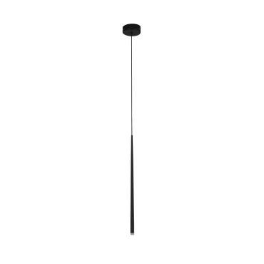 Nova Luce Giono - lampe suspendue - Ø 8 x 230 cm - 3W LED inclus - noir sable