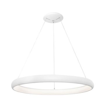Nova Luce Albi - lampe suspendue - Ø 61 x 120 cm - 50W LED dimmable inclus - blanc