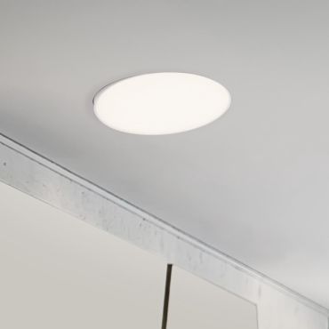 Nova Luce Perfect Profile Trimless - spot à encastrer avec télécommande - Ø 440 mm, 420 mm encastré - 24W LED dimmable inclus - 2700K-6000K - blanc