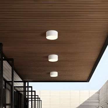 Nova Luce Judi - plafonnier - Ø 12 x 6 cm - 10W LED inclus - IP65 - blanc