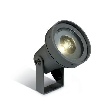 ONE Light Garden Round - spot au sol sur piquet - Ø 9,4 x 16 cm - 6W LED inclus - IP65 - anthracite