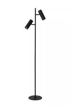Lucide Clubs - lampadaire - Ø 22 x 140 cm - noir