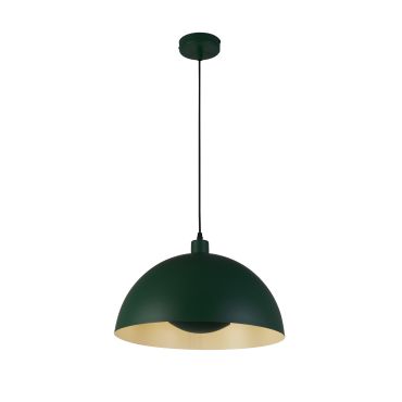 Searchlight Mars - lampe suspendue - Ø 40 x 150 cm - vert mat et crème