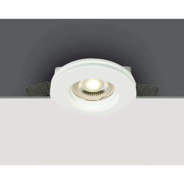 ONE Light Trimless Gypsum - spot encastré - Ø 100 mm, Ø 102 mm encastré - blanc