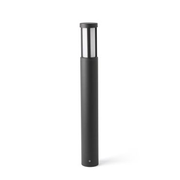Faro Logar - poteau de jardin - Ø 8 x 65 cm - 12W LED inclus - IP54 - gris foncé