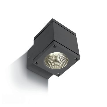 ONE Light Outdoor Wall Cylinders - applique murale extérieure - 8 x 11,3 x 9,5 cm - 6W LED inclus - IP54 - anthracite