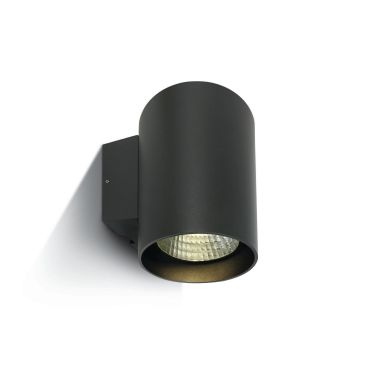 ONE Light Outdoor Wall Cylinders High Power - applique murale extérieure - 14 x 18 x 18,5 cm - 20W LED dimmable inclus - IP65 - anthracite - couleur de lumière blanc chaud