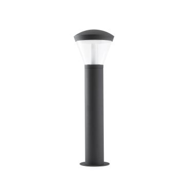 Faro Shelby - lampe de jardin - Ø 19 x 63 cm - 10W LED inclus - IP65 - gris foncé