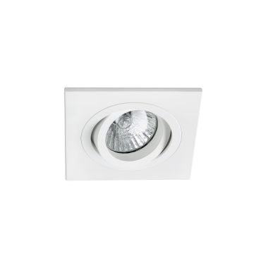 Faro Radon - spot encastré - 92 x 92 mm, Ø 80 mm encastrable - blanc mat