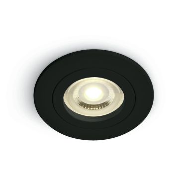 ONE Light Dual Ring Range - spot encastré - Ø 80 mm, Ø 68 mm encastré - noir