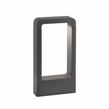 Faro Das - lampe de jardin - 16 x 5,4 x 30 cm - 8W LED inclus - IP54 - gris foncé