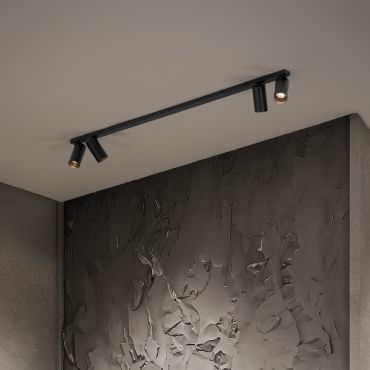 Nova Luce Oso - Applique murale - 120 x 3,5 x 10,5 cm - noir