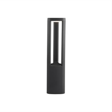 Searchlight Michigan - lampe de jardin - 13 x 13 x 50 cm - 5,5W LED inclus - IP54 - gris foncé