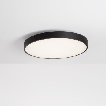 Nova Luce Perfect Profile - plafonnier télécommandé (incl.) - Ø 40 x 10 cm - 20W LED dimmable inclus - 2700K-6000K - noir
