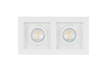 Projectlight Bloq 2L - spot encastré - 180 x 100 mm, 171 x 92 mm taille d'encastrement - blanc