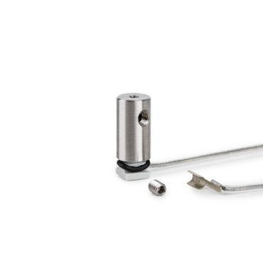 Klus FI-8-LIN-ZMZ - point de fixation conducteur - argent