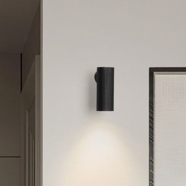 Nova Luce Comet - applique murale - 4 x 10 x 7 cm - noir sablé