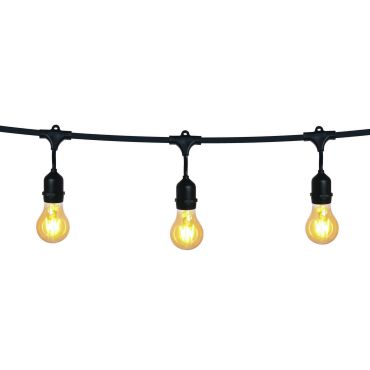 ONE Light - cordon lumineux - 8,5 mètres - E27 - IP44 - noir