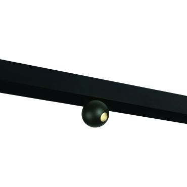 ONE Light système de rail magnétique - Ball Lights - spot sur rail - Ø 5,4 x 8 cm - 7W LED inclus - noir