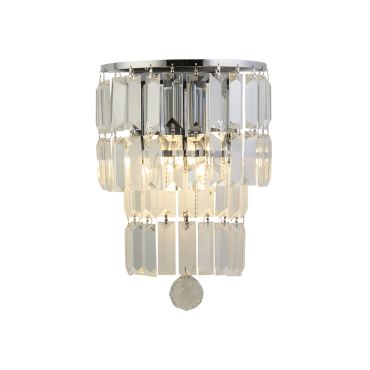 Searchlight Empire - applique murale - 20 x 30 cm - IP44 - chrome