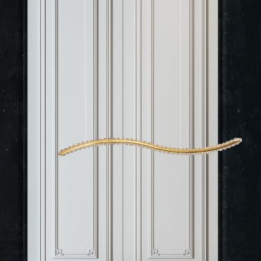 Nova Luce Aurelia - suspension - 100 x 7,6 x 150 cm - 43W LED dimmable inclus - or