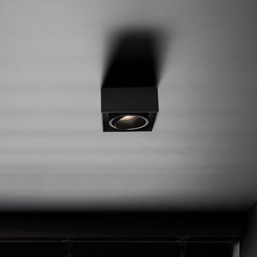 Nova Luce Brook - spot encastré - 9,6 x 9,6 x 7,8 cm, encastré 79 mm - noir