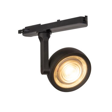 Maxlight Charon - spot de piste - système de piste triphasé - 17 x 10,2 x 14,8 cm - 15W LED inclus - noir
