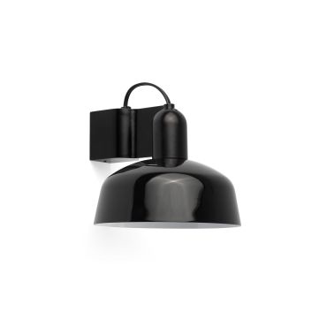 Faro Tatawin - applique - Ø 18,4 x 15,5 cm - noir satiné et noir brillant