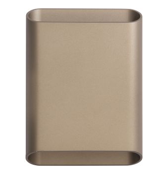 Artdelight Diaz – applique murale – 4 x 14,5 x 20 cm – 2 x 6W LED inclus – IP65 – champagne