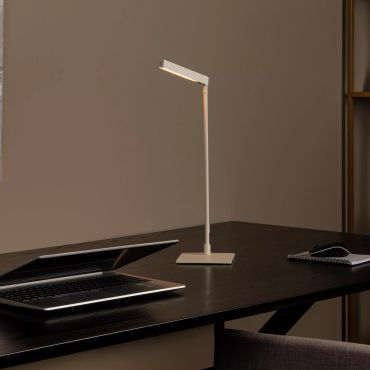 Lucide Lavale - lampe à poser - 27,2 x 13 x 42,3 cm - 3W LED avec fonction dimming inclus - blanc