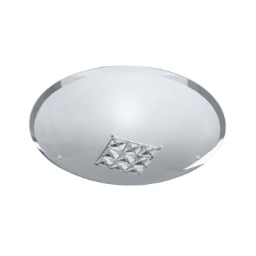 Searchlight Flush - applique/plafonnier - Ø 30 x 10 cm - blanc