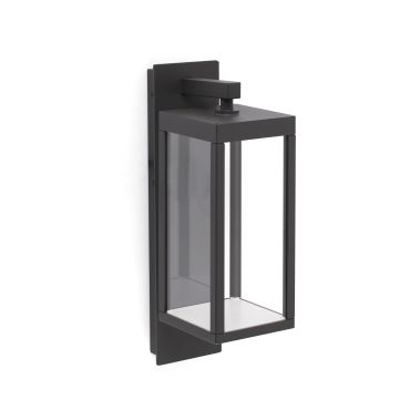 Faro Kerala - applique murale - 12 x 17 x 38 cm - 13W LED inclus - IP54 - gris foncé