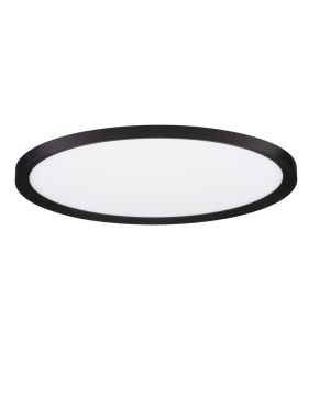 Nova Luce Aoton - plafonnier - Ø 40 x 5 cm - 35W dimmable LED inclus - noir sablé