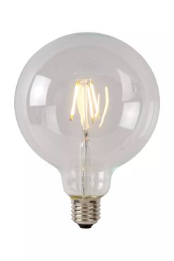 Lucide Lampe à filament LED classe A - Ø 9,5 x 13,8 cm - E27 - 7W non-dimmable - 2700K - transparent