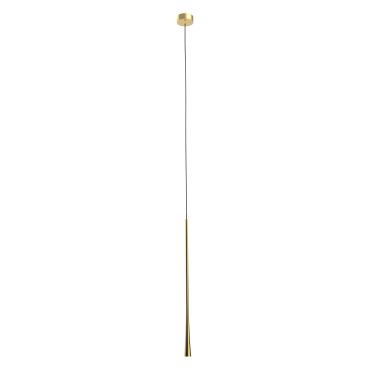 Maxlight Coffee - lampe suspendue - Ø 3 x 160 cm - 7W LED inclus - or brossé