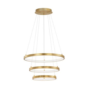 Nova Luce Leon - lampe suspendue - Ø 61 x 150 cm - 83W LED dimmable inclus - gold