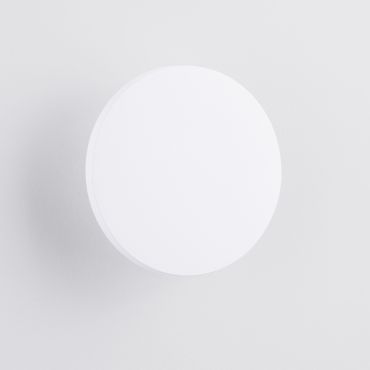 Nova Luce Tower - applique murale extérieure - Ø 16,5 x 5,8 cm - 8W LED inclus - IP65 - blanc sablé