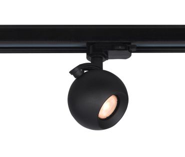 Artdelight Bolero - Spot sur rail triphasé - Ø 9 x 14,2 cm - noir