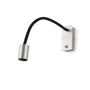 Faro Leser - applique murale avec interrupteur - 46 x 12 cm - 5W LED inclus - nickel satiné