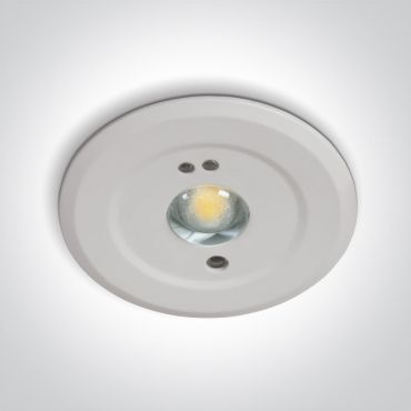 ONE Light Emergency LED - spot à encastrer - Ø 45 mm, Ø 35 mm à encastrer - 1,5W LED inclus - blanc