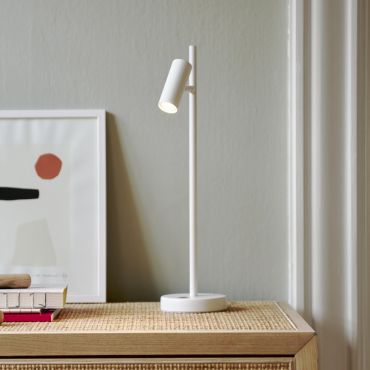 Nordlux Omari - lampe de table - 7,5 x 10 x 40 cm - gradateur à 3 niveaux - 3,2W LED inclus - blanc