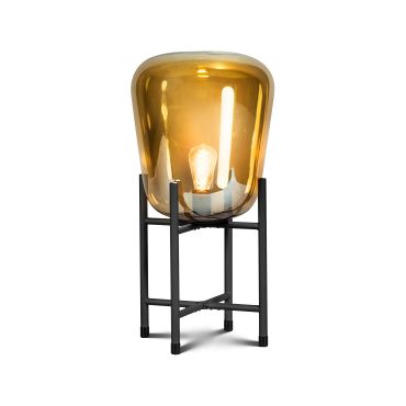 ETH Benn - lampe de table - Ø 33 x 65,2 cm - noir et or