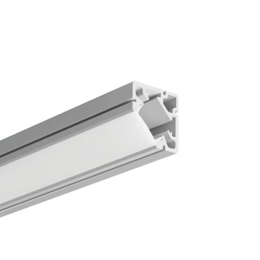 KLUS 45-plus - profilé LED d’angle - 1,9 x 1,9 cm - argent anodisé
