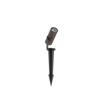VK Lighting Sui - spot à piquet - Ø 3 x 7,2 cm - 3W LED inclus - IP65 - Brun rouille