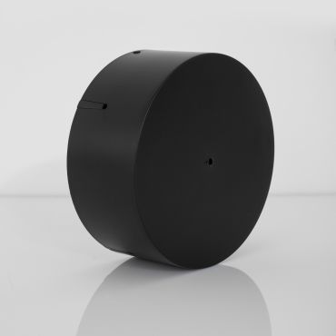 Nova Luce - boîte noire pour lampe suspendue Belar - Ø 15 x 6 cm - noir